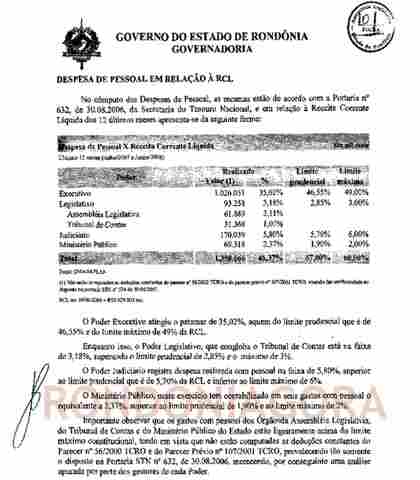 EXECUTIVO ESTIMA ORÇAMENTO DE RONDÔNIA PARA 2.009 EM 4 BILHÕES E 359 MILHÕES
