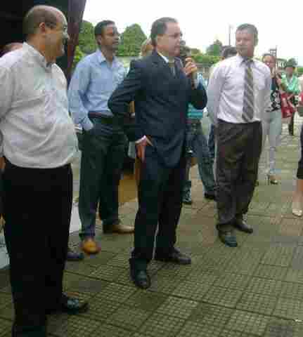 Candidato nas próximas eleições, até Hélio Vieira esteve na manifestação de servidores do MP