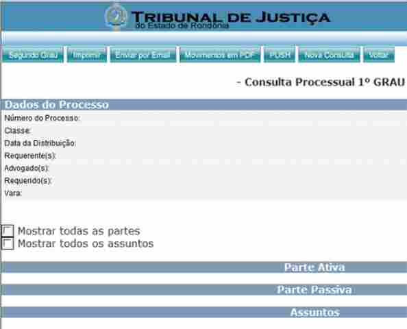 Sistema processual do TJ apresenta problemas desde a manhã
