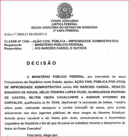EM DECISÃO QUE MANDOU AFASTAR CASSOL, JUIZ ELOGIA SUA PRÓPRIA CORAGEM