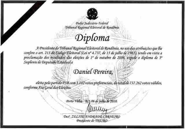 DANIEL PEREIRA RETORNA AO PSB E ESTÁ LEGITIMADO A ASSUMIR MANDATO NA ASSEMBLÉIA LEGISLATIVA