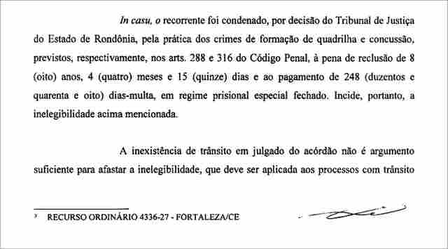 Ficha Suja de Kaká Mendonça entra na pauta do TSE