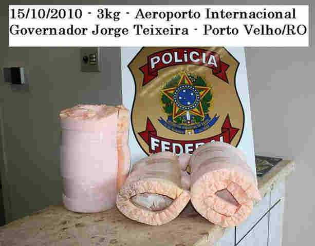 PF prende homem com 3 quilos de coca no Aeroporto da Capital