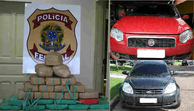 PF prende 4 com 25 quilos de cocaína em Rondônia