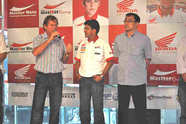 Mastter Motos apresenta novos equipamentos para competição; Diretor da Honda Nacional prestigia evento