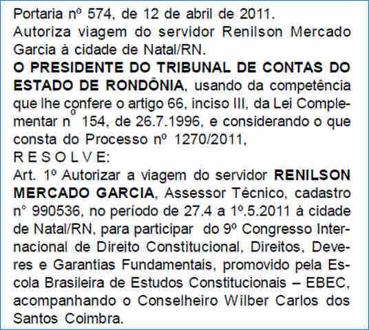 TRIBUNAL DE CONTAS PAGA DIÁRIAS ATÉ PARA ASSESSOR ACOMPANHAR CONSELHEIRO A NATAL