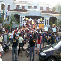 Acadêmicos também protestam por abandono de cursos da UNIR
