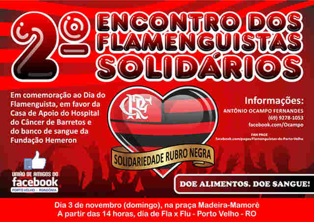 Torcedores do Flamengo transformam encontro em ação solidária