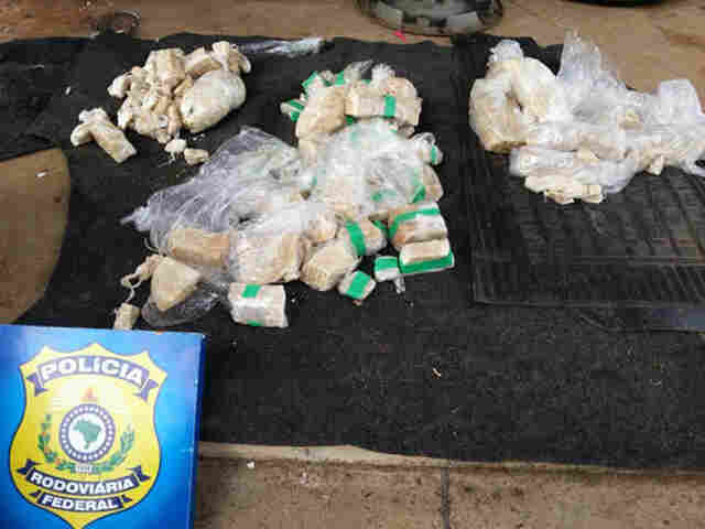 PRF apreende em Rondônia droga que seguiria para o Nordeste.