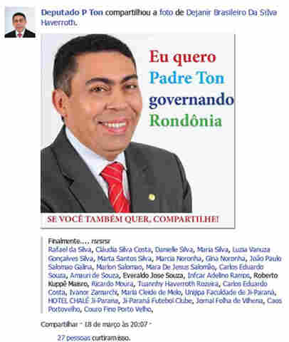 PADRE TON CONDENADO POR PROPAGANDA ANTECIPADA NO FACEBOOK
