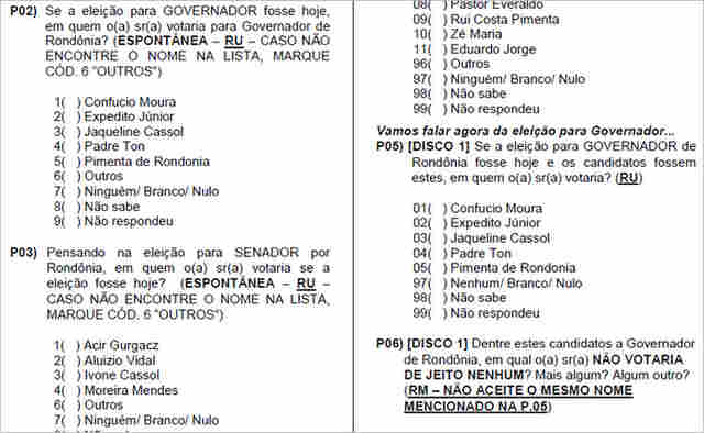 IBOPE REGISTRA PESQUISA EM RONDÔNIA E DEVE DIVULGAR RESULTADO NO SÁBADO