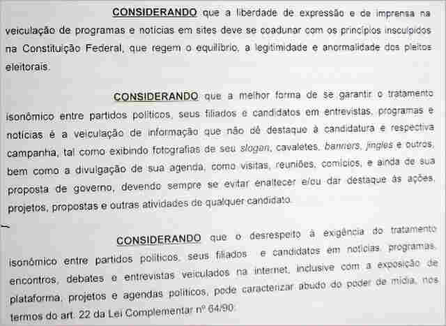 Promotoria em Vilhena tenta impor regras à imprensa que não pode veicular notícias de candidatos