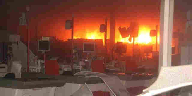 Incêndio destrói Supermercado Gonçalves, em Ariquemes