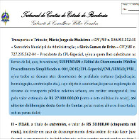 DESEMBARGADOR CASSA LIMINAR DO TRIBUNAL DE CONTAS E MANDA PROSSEGUIR LICITAÇÃO PARA NOVA EMPRESA DE ÔNIBUS