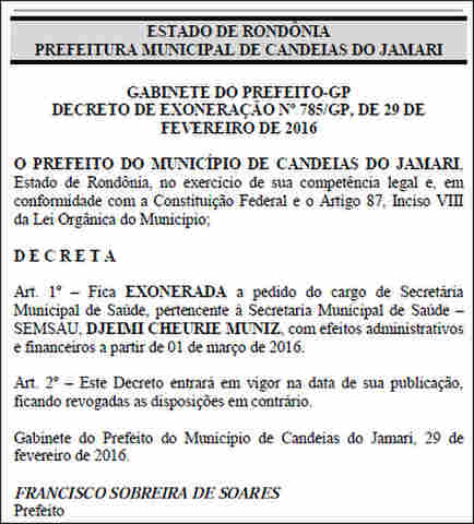 PREFEITO DE CANDEIAS DEMITE A ESPOSA UM MÊS APÓS POLÍCIA REVELAR A FARSA DO SEQUESTRO