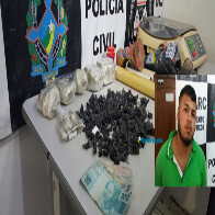 Foragido por tráfico de drogas é preso apontado como chefe de boca de fumo na capital