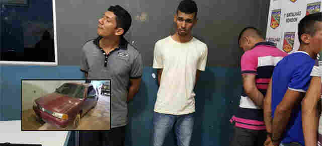 Polícia flagra foragidos da Justiça furtando em residência em Porto Velho; três são presos