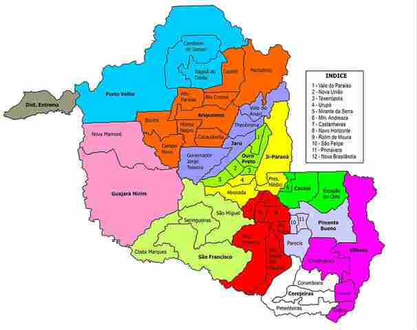Saiba tudo sobre os 52 municípios de Rondônia