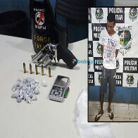 Foragido é preso com drogas e diz que traficantes estão se matando por domínio de regiões na capital