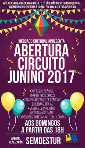 Temporada de festas juninas será aberta no domingo no Mercado Cultural
