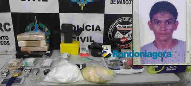 Agente penitenciário é preso com cocaína, relógios de luxo e mais de R$ 30 mil em Porto Velho