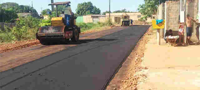 Obras de asfaltamento em Porto Velho chegam ao Bairro Lagoinha, na Zona Leste