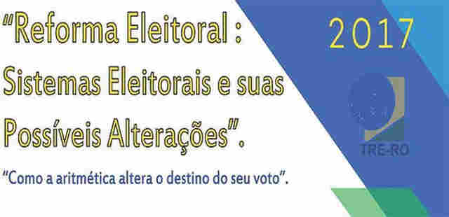 TRE-RO abre inscrições gratuitas para o curso de Reforma Eleitoral