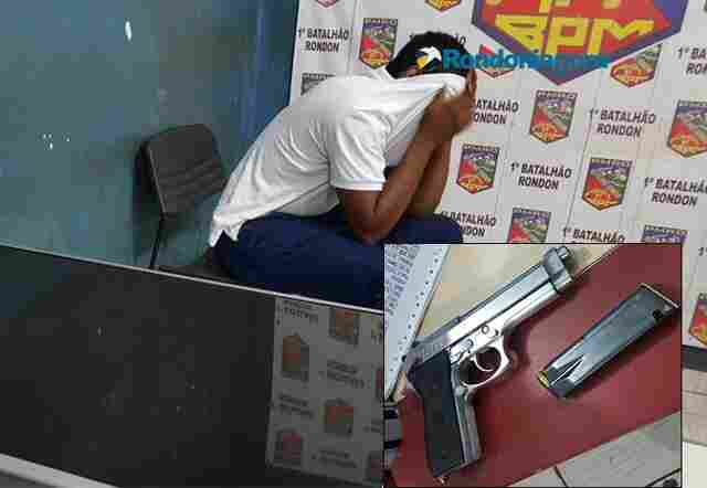 Criminoso invade casa de PM, leva eletrônicos e arma e acaba preso na Base Aérea de Porto Velho
