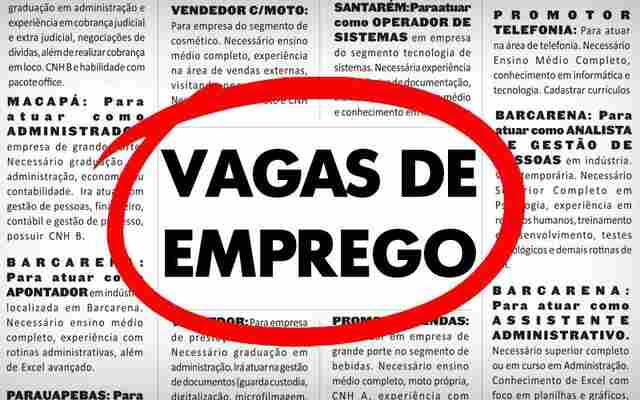 Sine oferece 44 vagas de emprego e faz pré-seleção para empresa de grande porte