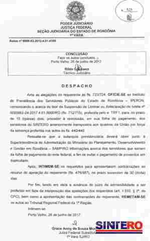 Transposição: Justiça Federal determina reinclusão de servidores na folha do Iperon