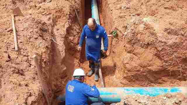 Ampliação da rede de distribuição água é concluída em residenciais de Ji-Paraná