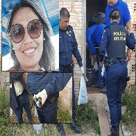 Cabo da PM matou a ex-mulher com tiro na nuca e facadas na frente do filho de 12 anos