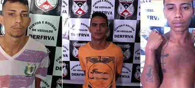 Polícia prende e indicia três envolvidos em quadrilha especializada em roubo de caminhonetes