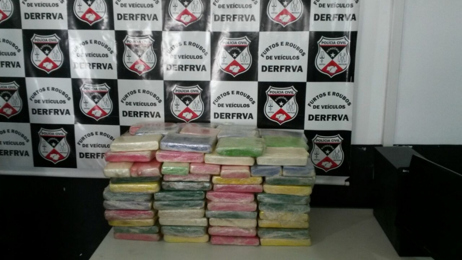 Polícia Civil apreende 142 quilos de cocaína pura em linha às margens da BR-364