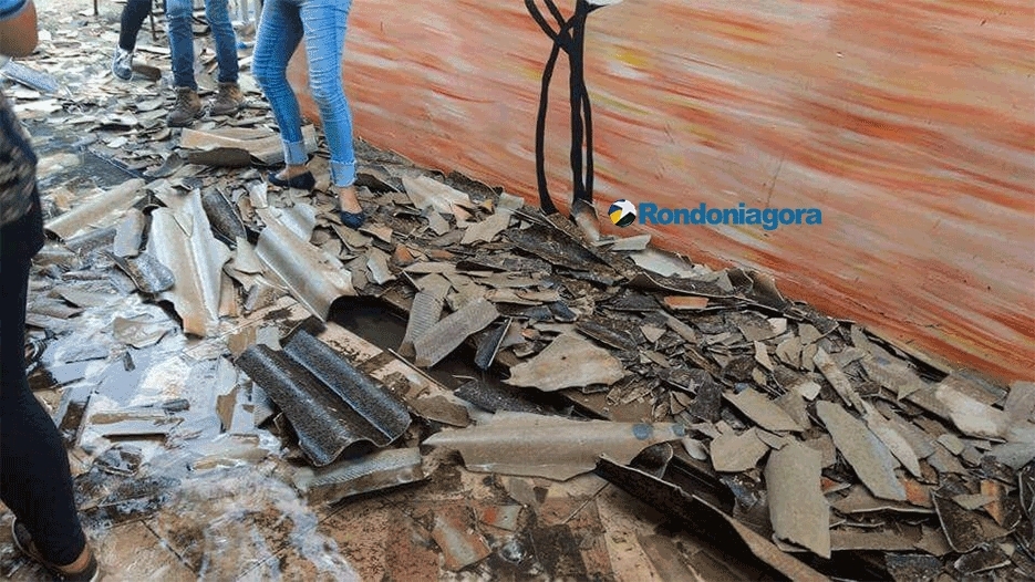 Temporal em Porto Velho também causou destruição na escola Maria Carmosina