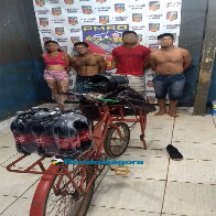 Polícia prende quatro pessoas com produtos furtados de comércio em Porto Velho