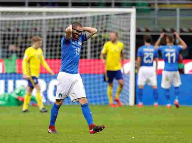 Itália empata e fica de fora da Copa pela primeira vez em 60 anos