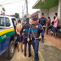 Criminoso é preso por populares após arrombar comércio e roubar televisão