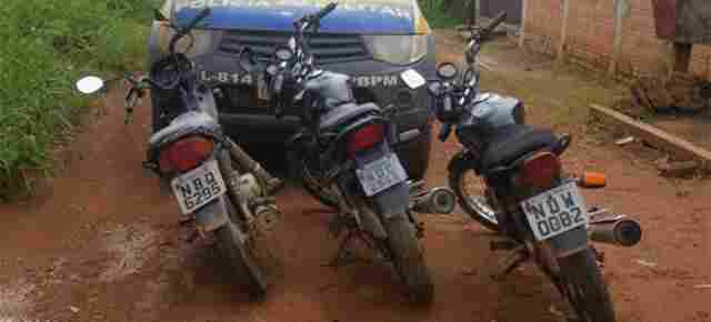 PM apreende motos roubadas que eram utilizadas em roubos na Capital