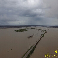 Imagens aéreas mostram cheia que atinge a BR-364, em Rondônia, no sentido Acre