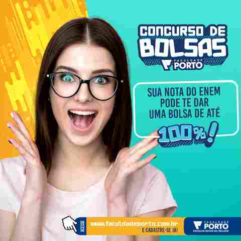 Faculdade Porto oferece mais de 600 bolsas de estudo em cursos de graduação
