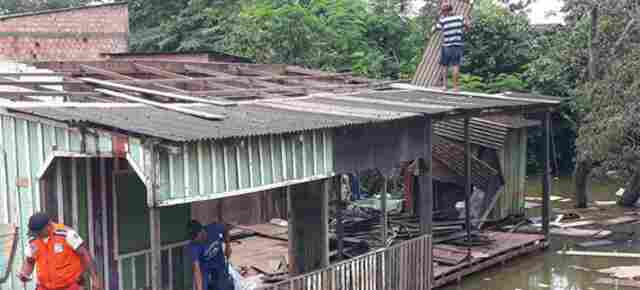 Número de famílias desabrigadas pela cheia do Madeira sobe para 28; nível do rio chega a 16,31m