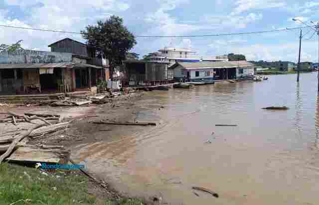 Nível do Rio Madeira baixa mais de 40 centímetros, mas Defesa Civil continua em alerta