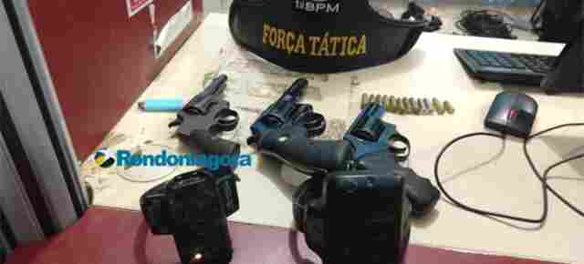 Bando é preso com armas após cair em ribanceira durante perseguição policial em Porto Velho