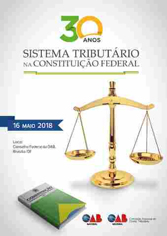 OAB promove seminário para discutir os 30 anos do sistema tributário
