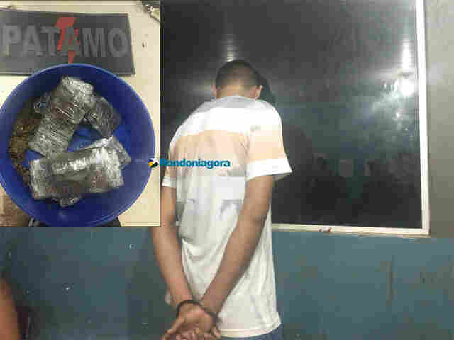 COE prende homem comercializando drogas em praça da Zona Sul