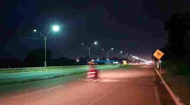 Parte da BR-364, em Porto Velho, é iluminada; Ponte sobre o Rio Madeira fica para dezembro