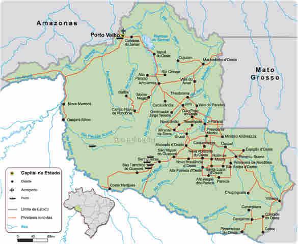 Governo e IBGE trabalham para estabelecer novos limites dos municípios de Rondônia