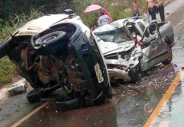 Três pessoas morrem em colisão na BR-364, em Vilhena