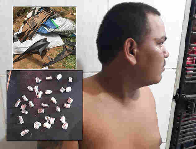 Mesmo após apreensão de viatura, policiais civis ainda conseguiram prender traficante na Capital